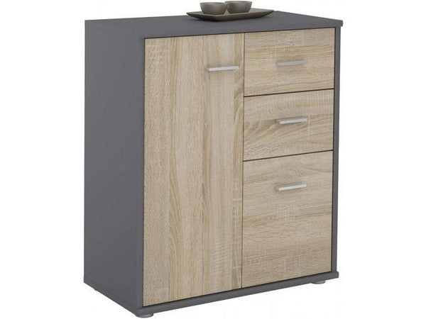 جزامة خشب ام دي اف درج قلاب بني - 40×105×80 سم