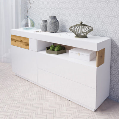 بوفيه أبيض مقاس 170*40*85 سم