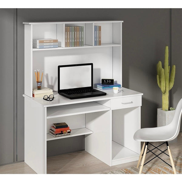 مكتب أطفال ام دي اف أبيض - 150×100×50 سم