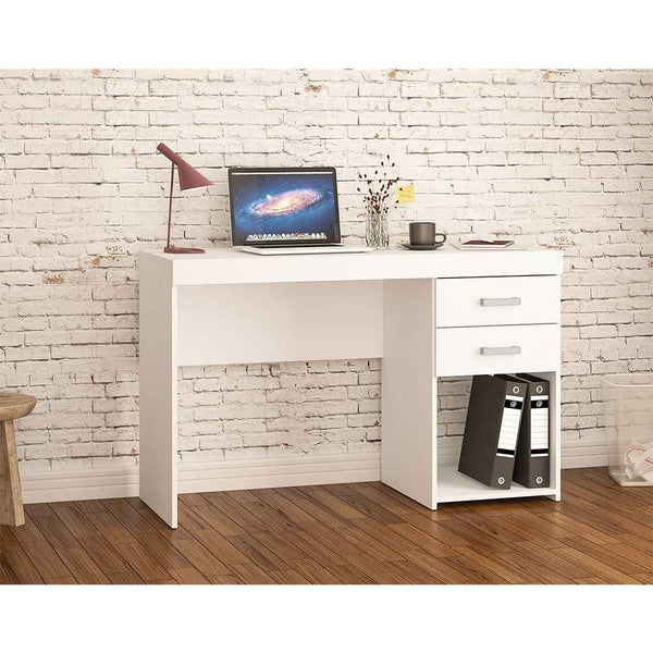 مكتب ام دي اف أبيض - 120×60×75 سم