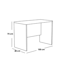 مكتب ام دي اف ابيض - 75×40×100 سم