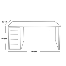مكتب ام دي اف بيج - 80 × 50 × 100 سم