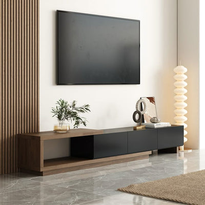 ترابيزة تلفزيون بني في اسود 220*40*50 سم