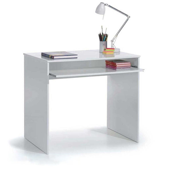 مكتب ام دي اف ابيض - 75×40×100 سم