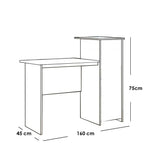 مكتب أبيض 75×45×160 سم