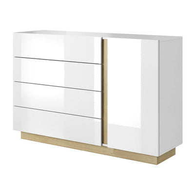 بوفيه أبيض مقاس 140*40*85 سم